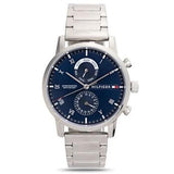 Tommy Hilfiger Kane Blue Dial Silver Steel Strap Watch for Men - 1710401 Authentic Buy Shop Now