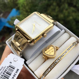 Michael Kors Lake Quartz White Dial Gold Steel Strap Watch For Women - MK3644 Authentic Buy Shop Now