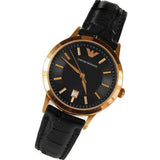 Emporio Armani Classic Black Dial Black Leather Strap Watch For Women - AR9022 Authentic Buy Shop Now
