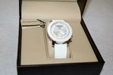 Burberry City Chronograph White Dial White Leather Strap Watch For Women - BU9701 Authentic Buy Shop Now