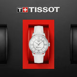 Tissot Chemin Des Tourelles Powermatic 80 Lady White Dial White Leather Strap Watch For Women - T099.207.16.116.00 Authentic Buy Shop Now