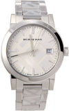Burberry The City White Dial Silver Steel Strap Watch for Women - BU9144 Authentic Buy Shop Now