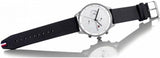 Tommy Hilfiger Lexor Silver Dial Black Leather Strap Watch For Men - 1791489 Authentic Buy Shop Now