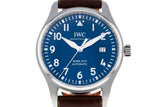 IWC Pilots Watch Mark XVII Edition Le Petit Prince Blue Dial Brown Leather Strap Watch for Men - IW326506 Authentic Buy Shop Now