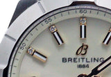 Breitling Chronomat 32 Diamonds White Dial Silver Steel Strap Watch for Women - A77310101A3A1 Authentic Buy Shop Now