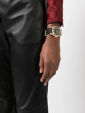 Versace Greca Time Quartz Black Dial Brown Leather Strap Watch For Men - VE3K00222 Authentic Buy Shop Now