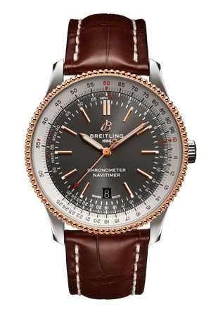 Breitling Navitimer 1 Automatic 41mm Black Dial Brown Leather Strap Mens Watch - U17326211M1P1 Authentic Buy Shop Now