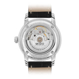 Mido Baroncelli III Automatic Silver Dial Black Leather Strap Watch For Women - M7600.4.21.4 Authentic Buy Shop Now