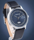 Lacoste Madrid Blue Dial Black Leather Strap Watch for Men - 2011034 Authentic Buy Shop Now