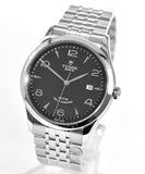 Tudor 1926 Automatic Black Dial Silver Steel Strap Watch for Men - M91650-0002 Authentic Buy Shop Now