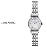Emporio Armani Gianni White Dial Silver Steel Strap Watch For Women - AR1763 Authentic Buy Shop Now