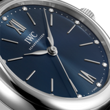 IWC Portofino Automatic Blue Dial Silver Mesh Bracelet Watch for Women - IW357404 Authentic Buy Shop Now