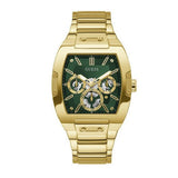Guess Phoenix Multi Function Green Dial Gold Steel Strap Watch for Men - GW0456G3 Authentic Buy Shop Now