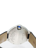 Cartier Ballon Bleu De Cartier Silver Dial Black Leather Strap Watch for Women - WSBB0034 Authentic Buy Shop Now