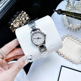 Gucci G Timeless Mother of Pearl Dial Silver Steel Strap Watch For Women - YA126543 Authentic Buy Shop Now