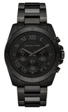 Michael Kors Brecken Chronograph Black Dial Black Steel Strap Watch For Men - MK8482 Authentic Buy Shop Now