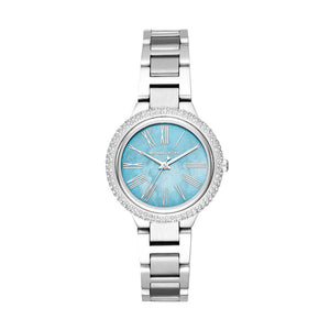 Michael Kors Taryn Quartz Blue Dial Blue Steel Strap Watch For Women - MK6563 Authentic Buy Shop Now