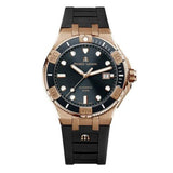 Maurice Lacroix Aikon Venturer Black Dial Black Rubber Strap Watch For Men - AI6058-BRZ0B-330-2 Authentic Buy Shop Now