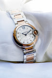 Cartier Ballon Bleu De Cartier Diamonds Silver Dial Two Tone Steel Strap Watch for Women - W3BB0026 Authentic Buy Shop Now