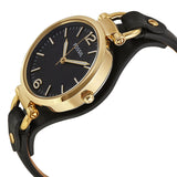 Fossil Georgia Black Dial Black Leather Strap Watch for Women - ES3148 Authentic Buy Shop Now