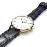 Daniel Wellington Classic Reading White Dial Black Leather Strap Watch For Women - DW00100041 Authentic Buy Shop Now