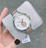 Michael Kors Portia Quartz Silver Dial Two Tone Steel Strap Watch For Women - MK3709 Authentic Buy Shop Now