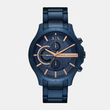 Armani Exchange Hampton Chronograph Blue Dial Blue Steel Strap Watch For Men - AX2430 Authentic Buy Shop Now