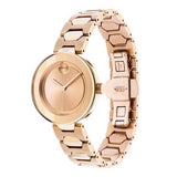 Movado Bold Rose Gold Dial Rose Gold Steel Strap Watch for Women - 3600387 Authentic Buy Shop Now