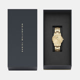 Daniel Wellington Iconic Link Unitone Gold Dial Gold Steel Strap Watch For Women - DW00100403 Authentic Buy Shop Now