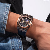 Guess Prodigy Multifunction Navy Blue Dial Blue Silicone Strap Watch For Men - GW0569G3 Authentic Buy Shop Now