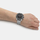 Hugo Boss Energy Chronograph Black Dial Silver Steel Strap Watch For Men - 1513971 Authentic Buy Shop Now