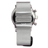 Emporio Armani Classic Chronograph Quartz Silver Dial Silver Mesh Bracelet Watch For Men - AR0390 Authentic Buy Shop Now