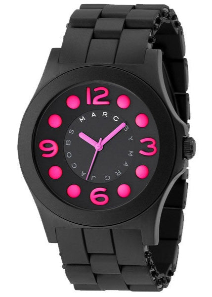 Marc Jacobs Pelly Black Dial Black Silicone Strap Watch for Women - MBM2529 Authentic Buy Shop Now