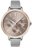Hugo Boss Symphony Brown Dial Silver Mesh Bracelet Watch for Women - 1502423 Authentic Buy Shop Now