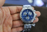 Tissot T Sport PRS 200 Chronograph Blue Dial Silver Steel Strap Watch For Men - T067.417.11.041.00 Authentic Buy Shop Now