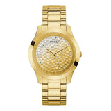 Guess Crush Gold Dial Gold Steel Strap Watch For Women - GW0020L2 Authentic Buy Shop Now