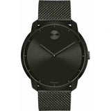 Movado Bold Black Dial Black Mesh Bracelet Watch For Men - 3600261 Authentic Buy Shop Now