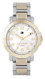 Tommy Hilfiger Damen Silver Dial Two Tone Steel Strap Watch for Women - 1781398 Authentic Buy Shop Now
