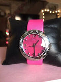 Marc Jacobs Amy Pop Pink Dial Pink Leather Strap Watch for Women - MBM1286 Authentic Buy Shop Now