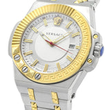 Versace Chain Reaction Quartz White Dial Two Tone Steel Strap Watch for Men - VEDY00519 Authentic Buy Shop Now
