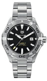 Tag Heuer Aquaracer Automatic Black Dial Silver Steel Strap Watch for Men - WAY2010.BA0927 Authentic Buy Shop Now