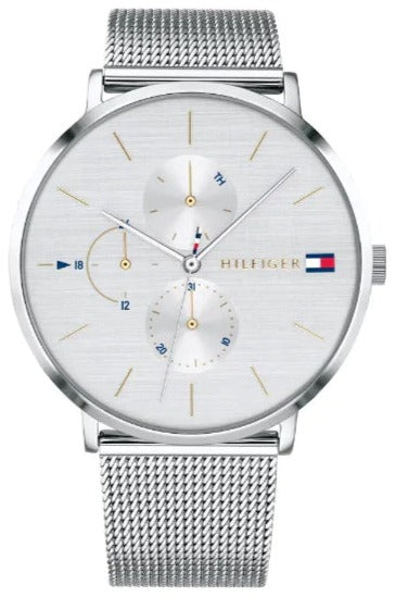Tommy Hilfiger Jenna Quartz Silver Dial Silver Mesh Bracelet Watch For Women - 1781942 Authentic Buy Shop Now