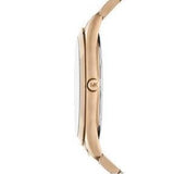 Michael Kors Slim Runway Three-Hand Gold Dial Gold Steel Strap Watch for Women - MK9122 Authentic Buy Shop Now