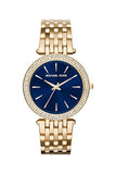 Michael Kors Darci Blue Dial Gold Steel Strap Watch for Women - MK3406 Authentic Buy Shop Now