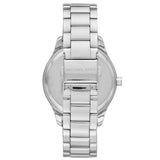Michael Kors Layton Chronograph Mother of Pearl Blue Dial Silver Steel Strap Watch For Women - MK6847 Authentic Buy Shop Now