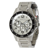 Marc Jacobs Rock Chronograph White Dial Silver Steel Strap Watch for Men - MBM5027 Authentic Buy Shop Now