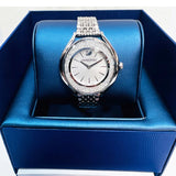 Swarovski Crystalline Aura Silver Dial Silver Steel Strap Watch for Women - 5519462 Authentic Buy Shop Now
