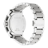 Gucci G Chrono Black Dial Silver Steel Strap Watch For Men - YA101204 Authentic Buy Shop Now