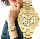 Michael Kors Bradshaw Gold Dial Gold Steel Strap Watch for Women - MK5798 Authentic Buy Shop Now