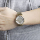 Michael Kors Catlin Mother of Pearl Dial Gold Steel Strap Watch for Women - MK3332 Authentic Buy Shop Now